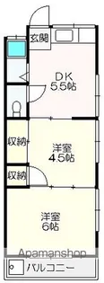 西泉荘【301号室】の間取り