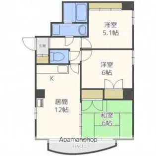 ロジュマン藤【2階】の間取り