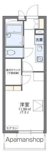 レオパレスオークヒルズA【1階】の間取り