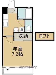ハピネス銀杏町【2階】の間取り
