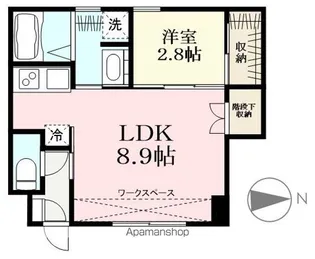 BELLE FORET栗森【101号室】の間取り