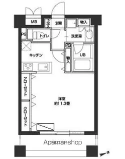 1Rの間取り画像