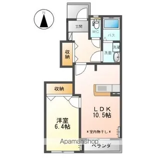 ボンヌール【1階】の間取り
