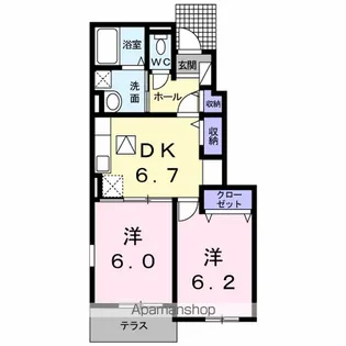 シャルム【1階】の間取り