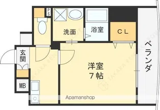 マインズ・コム南森町【5階】の間取り