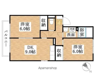 2DKの間取り画像