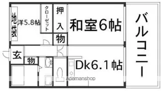 カサ・デル・フィオーレ【4階】の間取り