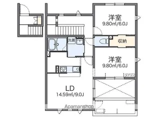 レオネクストクオーレ【2階】の間取り