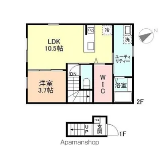 BLOOM内免 A【201号室】の間取り