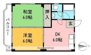 舟戸ハイツ【3階】の間取り