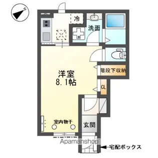 メゾンかのん【103号室】の間取り