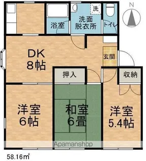 ハイツただちや【201号室】の間取り
