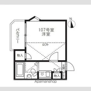 ヘスティア2番館【1階】の間取り
