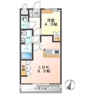 Prosperita(プロスペリタ)【1階】の間取り