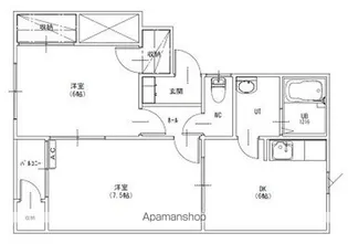 レフィナードD【101号室】の間取り