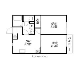 ゼウス【203号室】の間取り