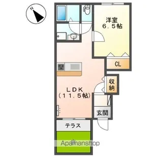 ステディア【1階】の間取り