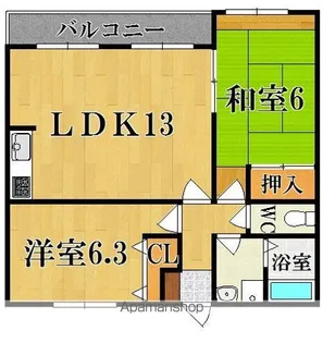 シンフォニーコート【2階】の間取り