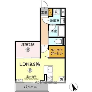 SERENVITA富士崎【3階】の間取り