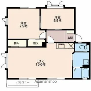 長野県長野市大字稲葉日詰【アパート】の間取り