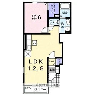 ウエスト・ヴィレッジ【1階】の間取り