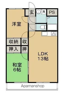 メゾンエスパシオ【3階】の間取り