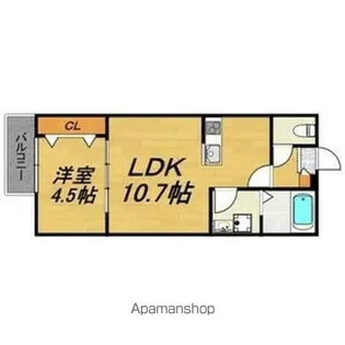 LECOCON岩倉【2階】の間取り