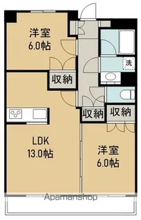 東仙台五番館【2階】の間取り