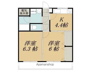セピアコート【3B号室】の間取り