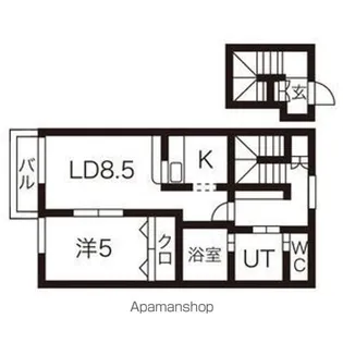 ジャンティ泉B棟【2階】の間取り