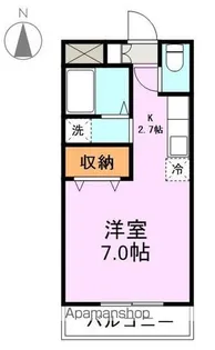 ノースエイト柏木【2階】の間取り