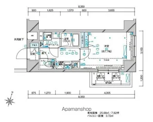 メインステージ板橋本町駅前Ⅱ【205号室号室】の間取り