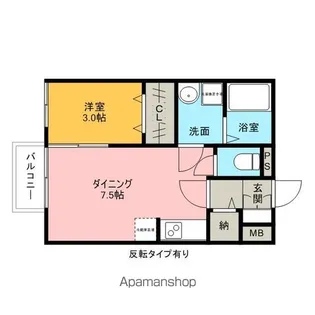 グランモア登戸 壱番館【1階】の間取り