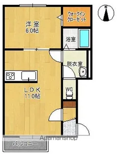 RUBYⅠ【101号室】の間取り