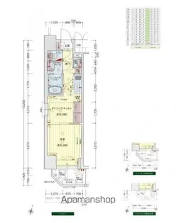 プレサンス江戸堀【1305号室】の間取り