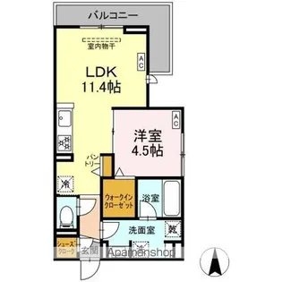 AVGI新瑞橋【303号室】の間取り