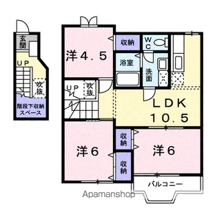 カルテットC【2階】の間取り
