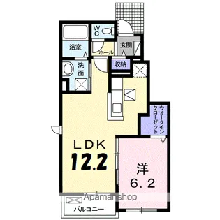クラウン・ビュー Ⅰ【1階】の間取り