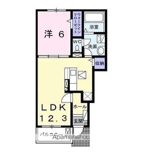 タートルヒルズ5TH【1階】の間取り