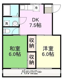 ソワサント池谷【202号室】の間取り