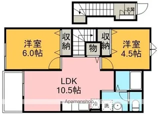 エレガント リヴ【2階】の間取り