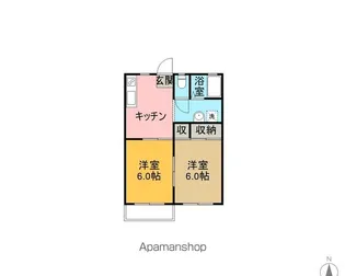 カーザイシタ【1階】の間取り