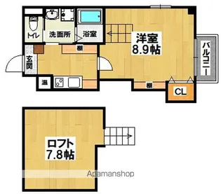 エヌエムスワサントセットウエスト【4階】の間取り