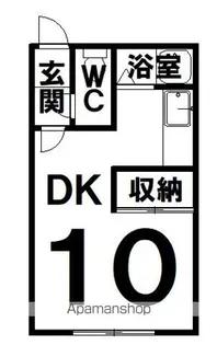 1Rの間取り画像