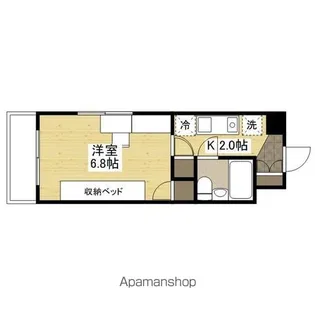 クルーズマンション【506号室】の間取り