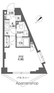 ムーブメンツ西早稲田【10階】の間取り