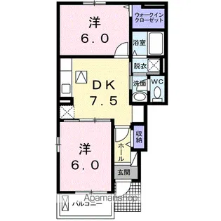 グランド ソレイユⅢ【1階】の間取り