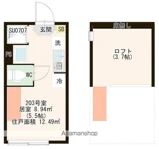 CORE STYLE板橋【2階】の間取り