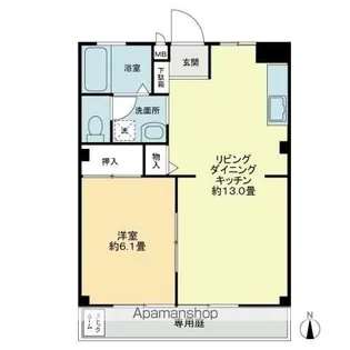 フォブール円座 Ⅱ【1階】の間取り