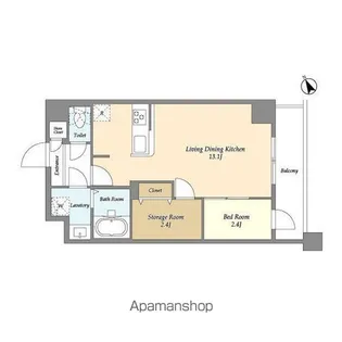 アルファコート曳舟2【3階】の間取り